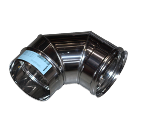 Ermaf 90° вигин з чоловічою/жіночою різьбою, гальванічне покриття, внутрішня різьба 1/2, зовнішня різьба 3/4 (N52800015) - Фото