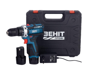 Шуруповерт-дрель аккумуляторная Зенит Профи ЗПША-12/15 S2 12В 2х15А/час 25Нм 853782 - Фото