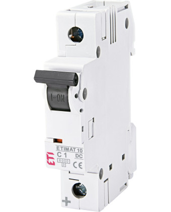 ETI Автоматический выключатель ETIMAT 10 DC 1p C 1A (6 kA) 002137704 - Фото