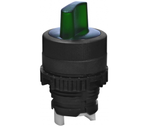 Вимикач ETI NSE-S2I-F90-G (2-х поз, з фікс з підсв 0-1, 90°, зелений) (004774091) - Фото