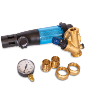 Pressure reducer with filter and pressure gauge, Lubing (30-61-3683) - Фото