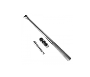 Set of socket heads 1/2 3 pcs (17-19-21mm) + 600mm socket + 125mm extension S&R (465475600) - Фото