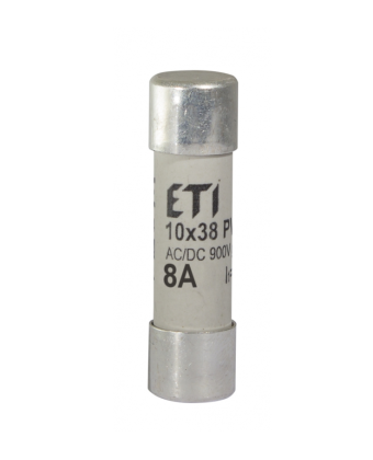 Запобіжник ETI CH 10x38 gR 8A 900V (50kA AC) (002625030) - Фото