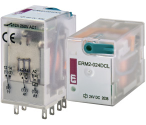 Реле електромеханічне ETI ERM2-024DCL 2p (002473001) - Фото