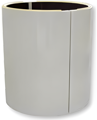 Напівблокова вентиляційна труба D 125 «Venti» чорна HSI (10 30 72) - Фото