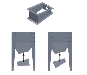 Контейнер для корму, під силос, OPV-FWS-W, HOTRACO (HO10090220) - Фото