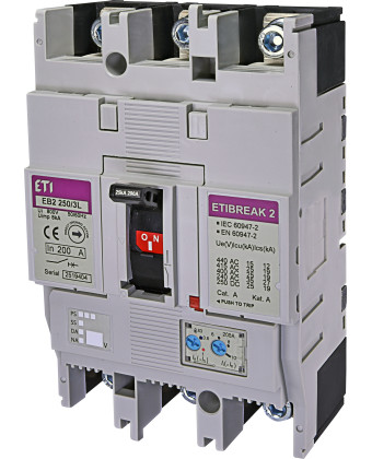 Circuit breaker, ETI, 200A (004671072) - Фото