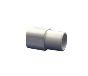 Переходник от квадратной трубы 28х28 к круглой 3/4 D26,7 мм, белый Lubing (4383-04) - Фото