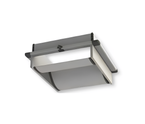 PVC double flapper supply valve ZVD 3000 width: 600, height: 100, length: 650 mm HSI (11 20 06) - Фото