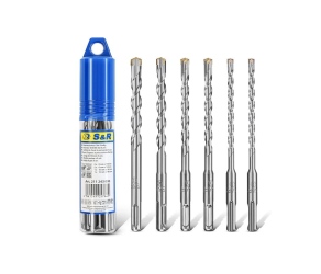 A set of drills sds-plus 6 pcs: 2 x 6 mm, 2 x 8 mm, 10 mm, 12 mm x 160 mm, in a layer tubes S&R (211243006) - Фото