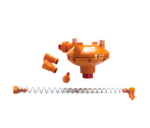 Water pressure regulator, with flushing device, Lubing (30-63-3650) - Фото