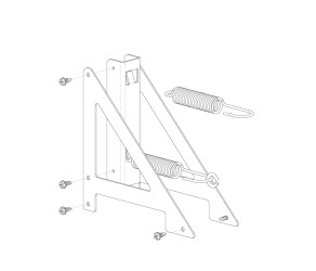 Подвійний кронштейн для дроту антинасіду, Val-Co (820518-2) - Фото