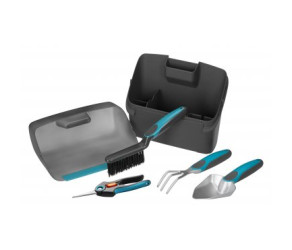 Набір для балконного садівництва у скринці  (ножиці FreshCut арт12212,совок,вилка-граблі,щітка,скринька),  GARDENA (08971-2000000) - Фото