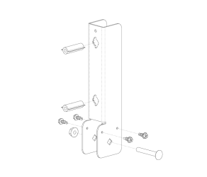 Подвійний кронштейн для дроту антинасіду, Val-Co (820519-2) - Фото