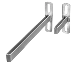 Опора горизонтальна настінна 100/3 Monoflo (70079-100) - Фото