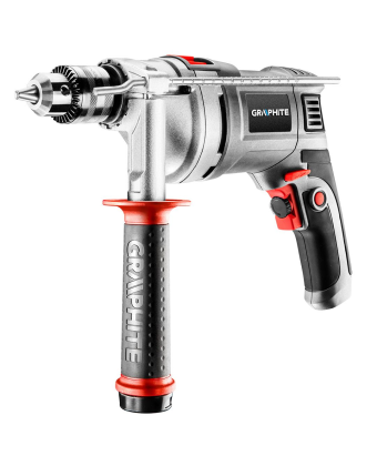 Дриль ударний GRAPHITE Energy+ 450Вт зубчастий патрон 13мм 0-3000об/хв 58G728 - Фото