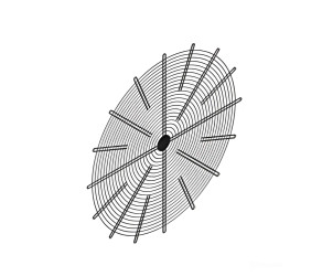 Захисна решітка для теплообмінника D 1010 мм, порошкове покриття HSI (11 97 71) - Фото