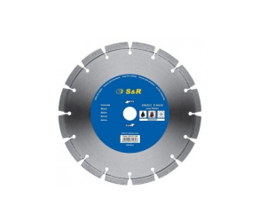 Диск алмазний вiдрiзний сегментний 230 x 30 x 222 Standart, абразивматеріали S&R (242431230) - Фото