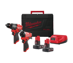 Набір інструментів Milwaukee M12 FPP2A2-402X шурупокрут M12 FPD2-0 гвинтоверт M12 FID2-0 4933480587 - Фото