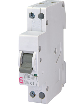 ETI Circuit breaker ETIMAT 6 1p+N (1 mod) C 32A 002191127 - Фото