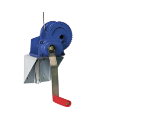 Ручна лебідка 500 кг самоблокуюча, покрита лаком, з опорою Lubing (4460) - Фото