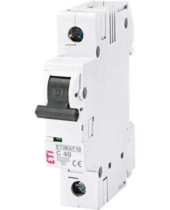 ETI Circuit breaker ETIMAT 10 1p C 40A (10 kA) 002131720 - Фото