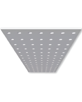 Перфорована стеля ПВХ/ПС/ПВХ 1200 x 1500 x 25 мм HSI (11 44 01) - Фото