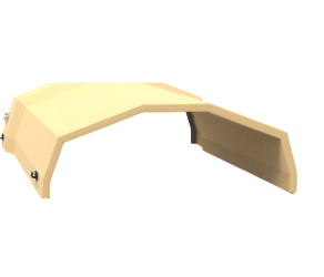 Защитный кожух тип 500 1 м Сегмент наклона № 1 Lubing (8034) - Фото