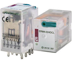 Реле електромеханічне ETI ERM4-024DCL 4p (002473007) - Фото