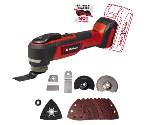 Багатофункціональний інструмент акумуляторний Einhell TP-MG 18 Li BL - Solo PXC 18В 11000-20000кол·хв кут коливань 32° 108 кг без АКБ і ЗП 4465190 - Фото