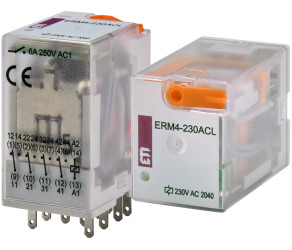 Реле електромеханічне ETI ERM4-230AC 4p (002473010) - Фото