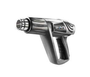 Фен будівельний GRAPHITE 2000Вт 80/600;С 350/550л/хв 09кг 59G524 - Фото