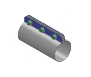 Зєднувач для труб 3 гвинти Monoflo (40050-60-150-NR) - Фото