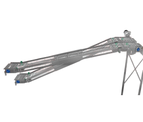 Belt conveyor, for egg collection, 2 lines, Lubing (311 004 02 00) - Фото