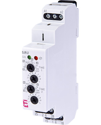 Дворівневе реле часу ETI SJR-2 UNI 12-240 AC/DC (2x16A_AC1) (002470090) - Фото