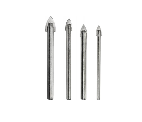 Набiр свердел по склу та керамiцi, Meister 4 шт, S&R (217000004) - Фото