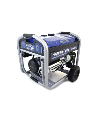 Бензиновий генератор Hyundai, 5,5 кВт, 1ф, електричний стартер, 76dB, 600х860х620, LS6875E, 65003 - Фото