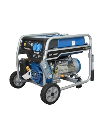 Бензиновий генератор Hyundai 4 кВт, 1ф, електричний стартер, 74dB, 625x495x520, PT3900 ATS, 65016 - Фото