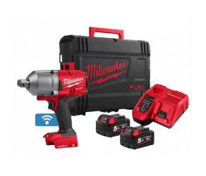 Гайковерт ударный аккумуляторный Milwaukee M18 ONEFHIWF34-502X 18В АКБ 2х5Агод - Фото