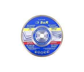 Диск алмазний 250 x 16 х 254 CORONA керамогранiт, граніт, мармур S&R (252794250) - Фото