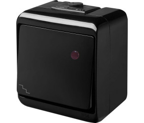 ETI VHE-3L-BL illuminated staircase switch (black, IP54) (004668088) - Фото