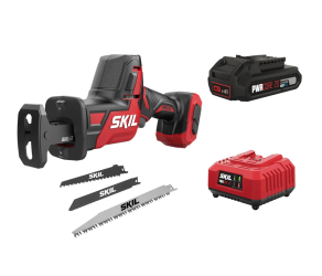 Cordless reciprocating saw SKIL 3475 CA Compact 20V 1x25A/h cut 200mm stroke 254mm SW1E3475CA+BC1E3110AA - Фото