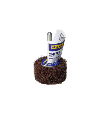 Головка шлифовальная Meister 40х20х6 с120 из нетканого материала S&R (235426120) - Фото