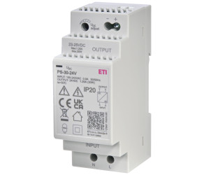 ETI Блок питания PS-30-24 (Вход: 100-250V AC; Выход: 24V DC/30W/1,25A) 002470133 - Фото