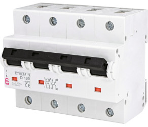 ETI Автоматический выключатель ETIMAT 10 3p+N D 100A (15 kA) 002156732 - Фото