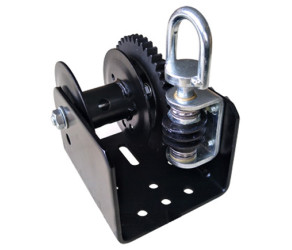 Black ceiling worm winch, with one drum for 910 kg Poultry Pulley (HD24027) - Фото