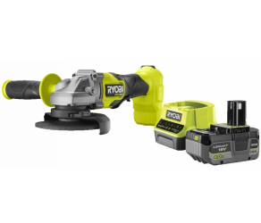 Шлифмашина угловая аккумуляторная Ryobi ONE+ НР RAG18X-1C40S 125мм 18В (5133005614) - Фото