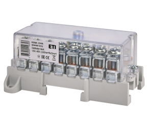 Блок розподільчий ETI EDBA-250A (250А, 400В, 1х120мм?/1х50мм?+8х25мм?) (004481032) - Фото