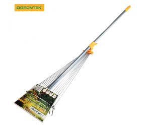 Граблі віялові RS-153 сталеві посилені, 190-590мм, 153см,  GRUNTEK (295153001) - Фото