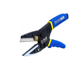 Multi-purpose scissors 250mm (fabric, leather, rubber, rope, etc), + 4 S&R replaceable blades (187250001) - Фото